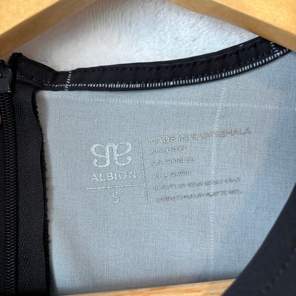 Albion black windowpane Going Places Round Neck Back Zip Casual Dress Size small - Picture 10 of 13